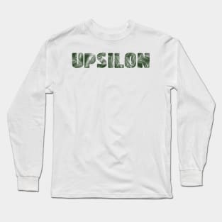 Upsilon Leaf Letters Long Sleeve T-Shirt